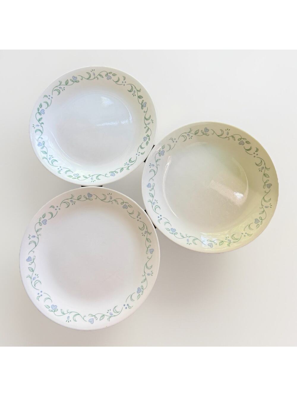 Vintage Corelle Country Cottage Salad Luncheon Plates 8.5" Set Of 3.